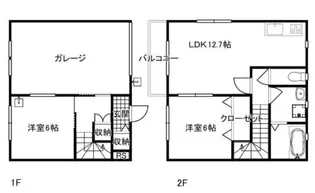群馬県桐生市新宿1【一戸建】の間取り