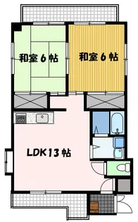 ソレイユ富士見【4階】の間取り