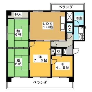 バル5番館【4階】の間取り