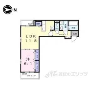 ロン・ボヌール弁天池公園1【2階】の間取り