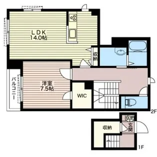 コンフォーザ豊澤【1階】の間取り