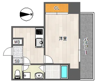 レクシア京橋DUO【2階】の間取り