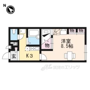 レオパレス三康【2階】の間取り
