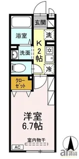 リシュブール【1階】の間取り
