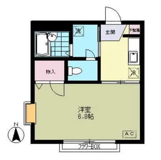 東京都府中市多磨町1【アパート】の間取り