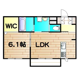1LDKの間取り画像