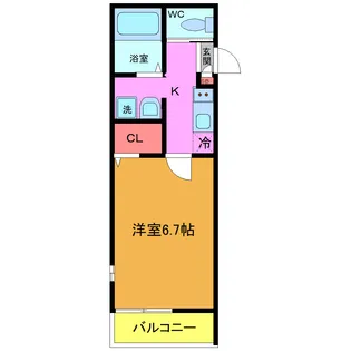 ウィンドグレイス【1階】の間取り