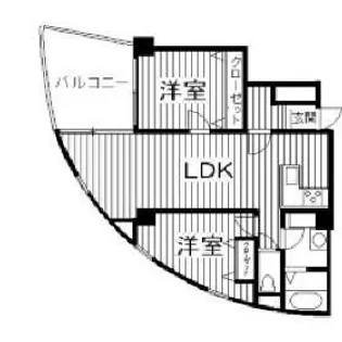 クリスタルタワー【3階】の間取り