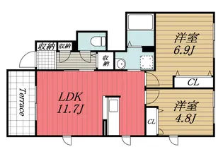 千葉県市原市白金町3【アパート】の間取り