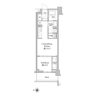 ドゥーエ西馬込【2階】の間取り