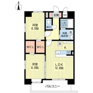 CJ津久礼【3階】の間取り