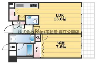 大阪府大阪市福島区福島7丁目【マンション】の間取り