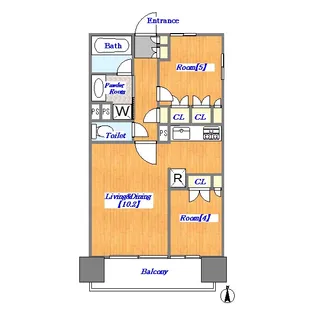 ドゥーエ両国II【4階】の間取り