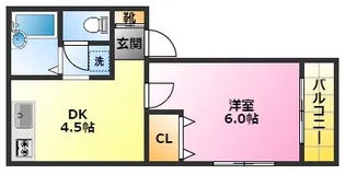 ハイツみゆき【1階】の間取り