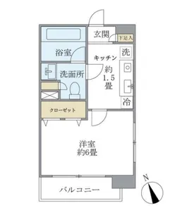 エコロジー白山レジデンス【8階】の間取り