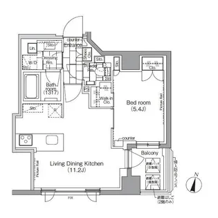 東京都中央区日本橋蛎殻町2【マンション】の間取り