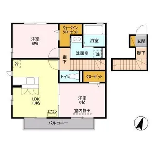 サニーモール 参番館【2階】の間取り