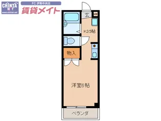 メゾンクレール【1階】の間取り