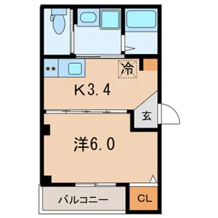 Mergrace戸越銀座【3階】の間取り