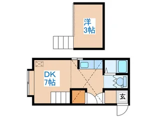 プログレス琴似【3階】の間取り