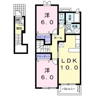 埼玉県新座市野火止7【アパート】の間取り