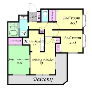 キルシュブリューテ【1階】の間取り