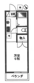 カームフラット【1階】の間取り
