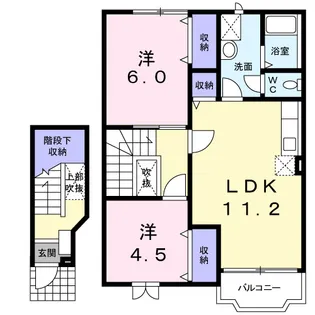 ソレアード【2階】の間取り