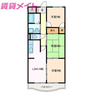 3LDKの間取り画像