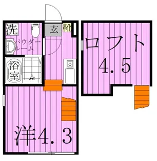 東京都足立区西竹の塚1【アパート】の間取り