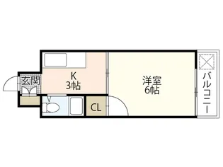 サクラーレ平野町【旧:第1創広ビル】【5階】の間取り