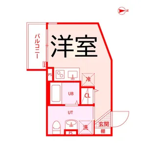 レガーロ西谷【1階】の間取り