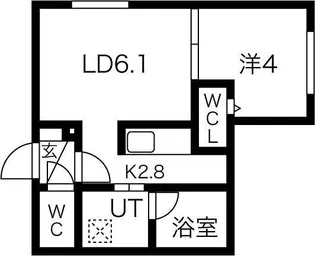 北海道札幌市中央区北十二条西15【マンション】の間取り