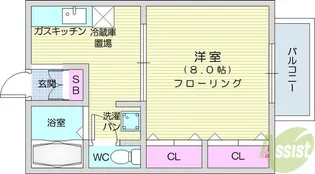 トレンディーハウス志波町【2階】の間取り