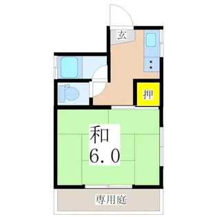 コーポmaki【1階】の間取り