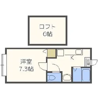 Villa Tsukisappu(ヴィラツキサップ)【2階】の間取り