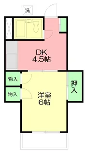 カトレアハイツ【1階】の間取り