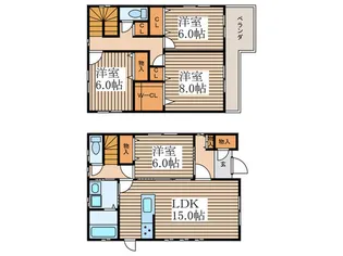 埼玉県鴻巣市氷川町【一戸建】の間取り