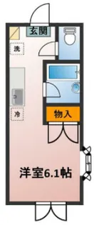 やよい館B【2階】の間取り