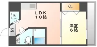 マンションニューヨーク医大東【8階】の間取り