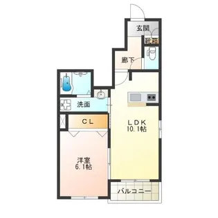 リヴェール弐番館【1階】の間取り