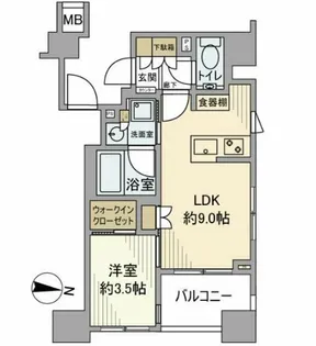 東京都千代田区外神田2【マンション】の間取り