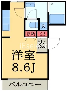 ブルースカイタワー【4階】の間取り