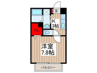 ボヌール・プリエ【1階】の間取り