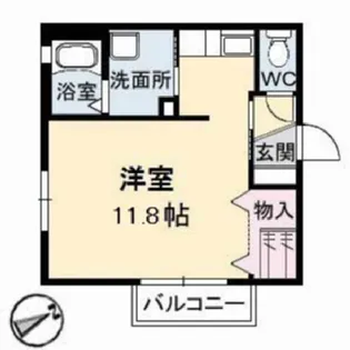 グリーンビューMJ A棟【2階】の間取り