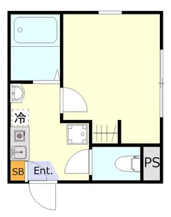 ブルーシエル羽田【2階】の間取り