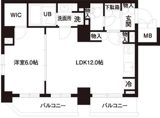 レジディア白金高輪【9階】の間取り