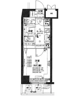 パレステュディオ渋谷WEST【10階】の間取り