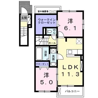 スカースデール I【2階】の間取り