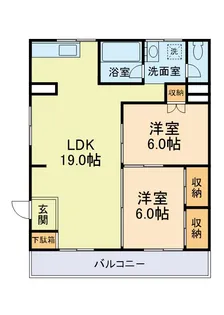 インターコーポ御領【1階】の間取り